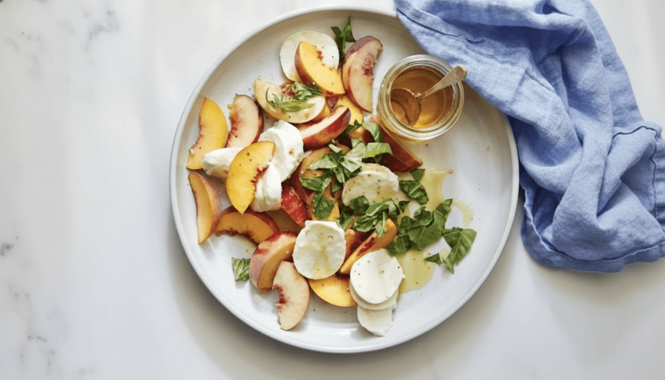 Joanna Gaines Peach Caprese Salad Recipe