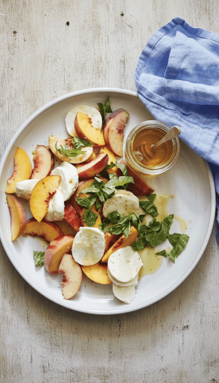 Joanna Gaines Peach Caprese Salad