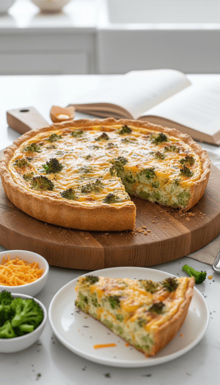 Joanna Gaines Broccoli Cheddar Quiche