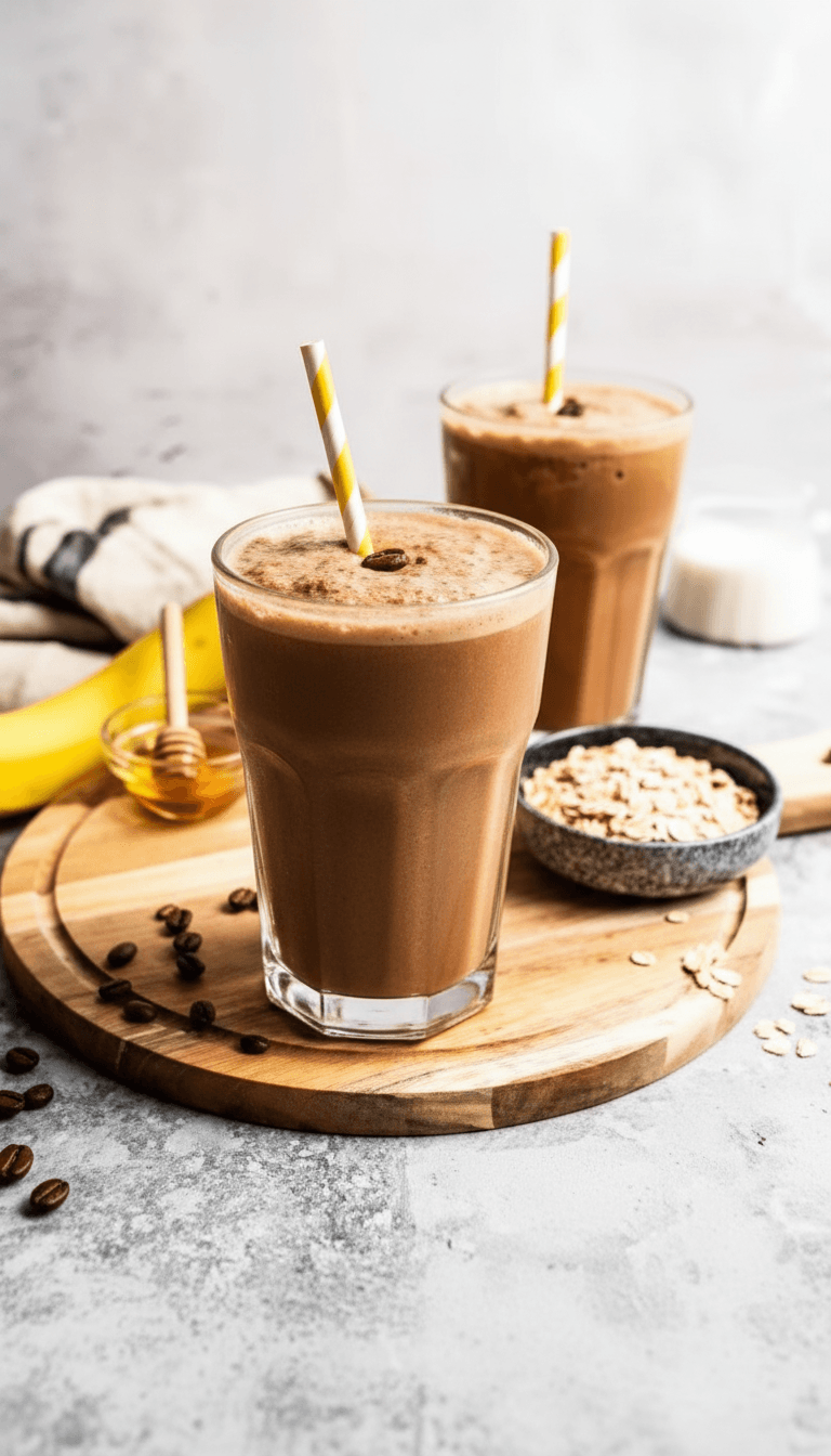 Banana Protein Coffee Smoothie