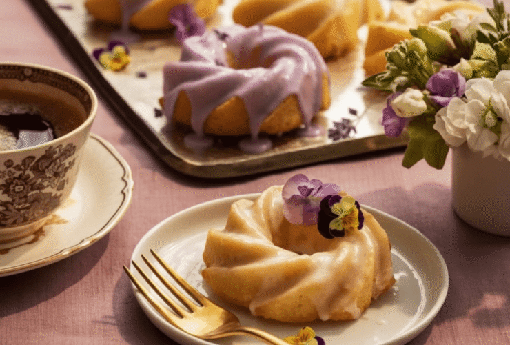 Mini Lemon Cakes With Lavender Glaze Recipe