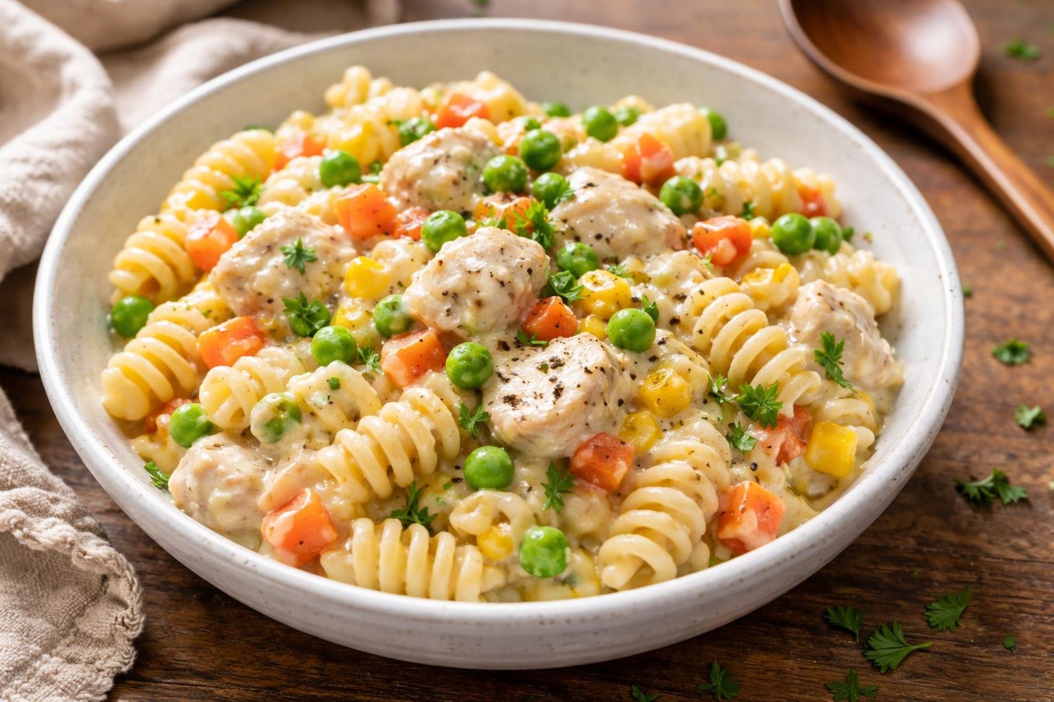 Chicken Pot Pie Pasta Recipe