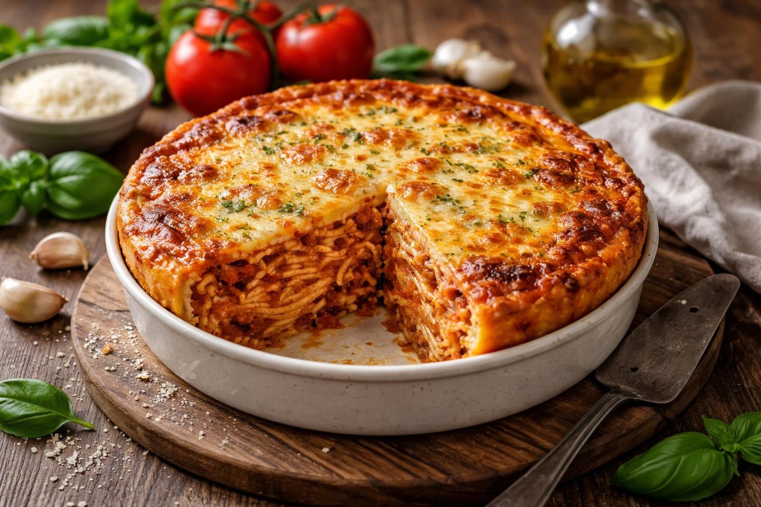 Spaghetti Pie Recipe