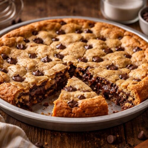 Gooey Chocolate Chip Cookie Pie Recipe
