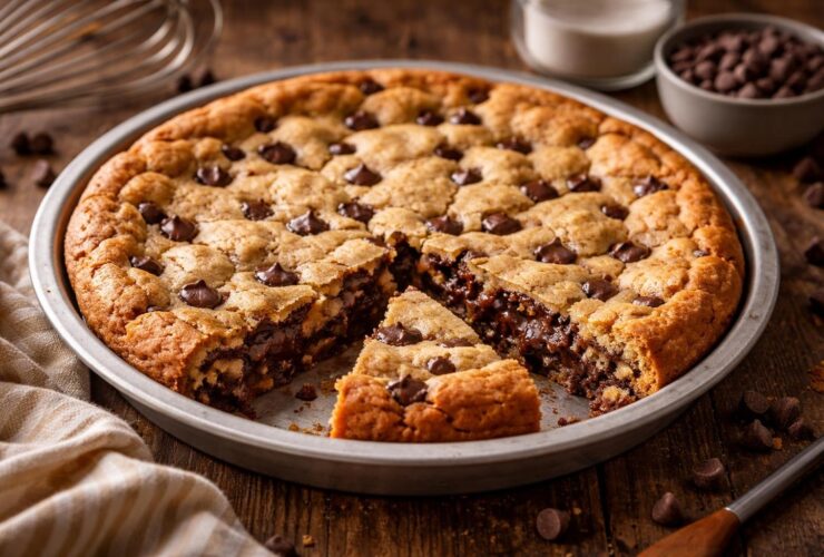 Gooey Chocolate Chip Cookie Pie Recipe