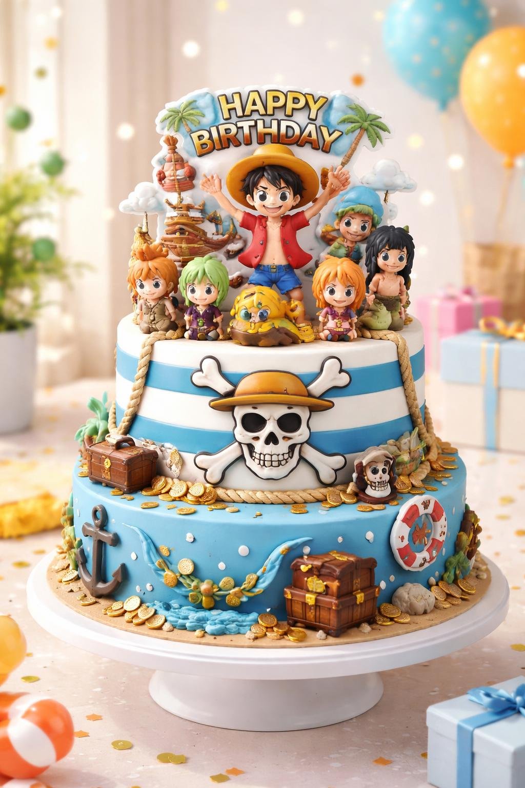 One Piece Birthday Cake