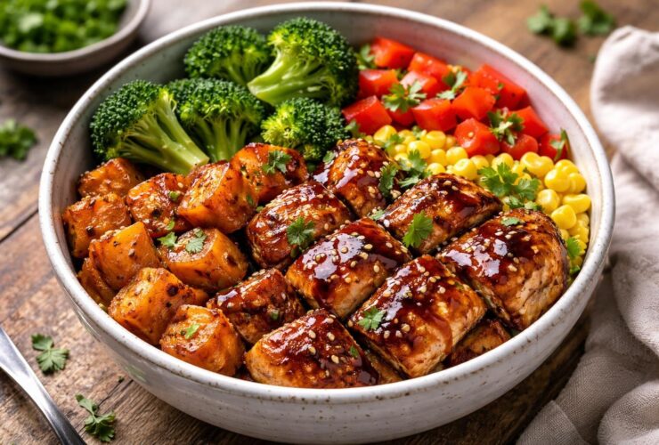 Bbq Chicken Bowls With Sweet Potatoes Recipe