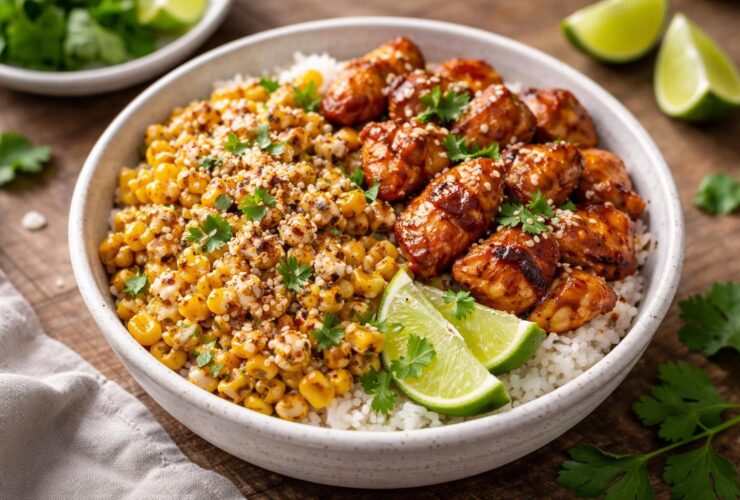 Street Corn Chicken Rice Bowl Recipe