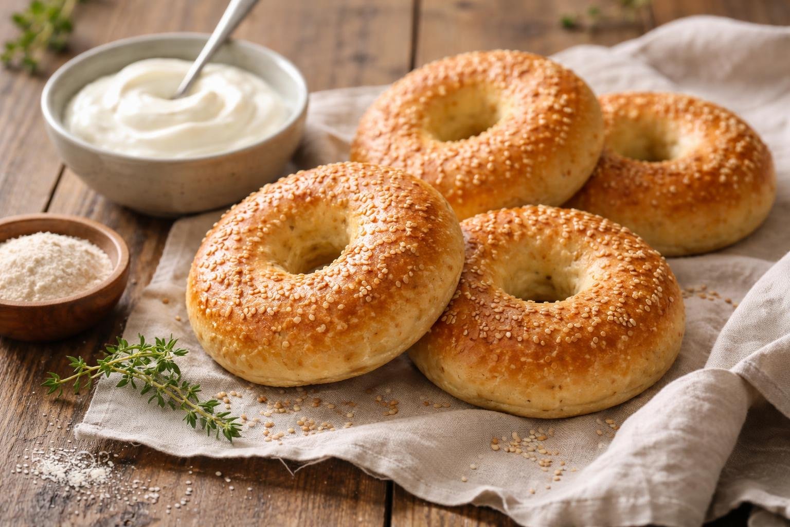 Gluten Free Greek Yogurt Bagels Recipe