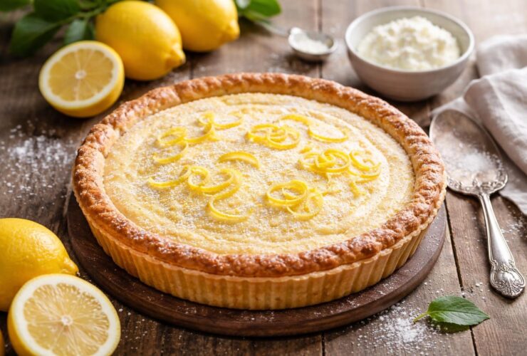 Lemon Ricotta Pie Recipe