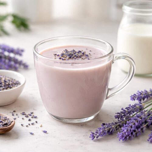 Homemade Lavender Milk Tea Recipe