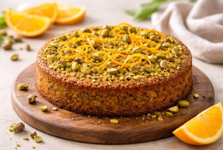 Flourless Orange Pistachio Cake Recipe