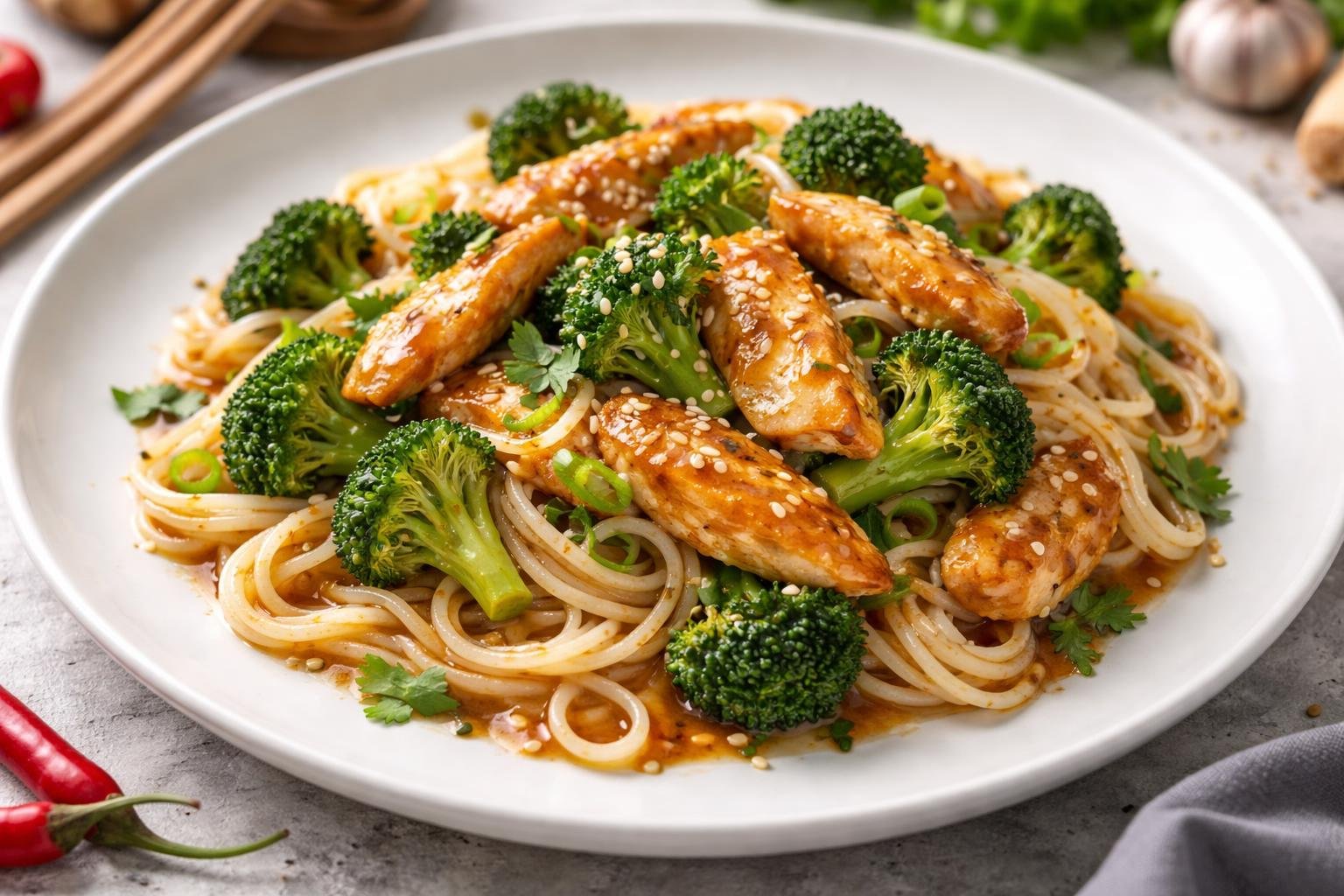 Gordon Ramsay Chicken Broccoli Rice Noodles Recipe