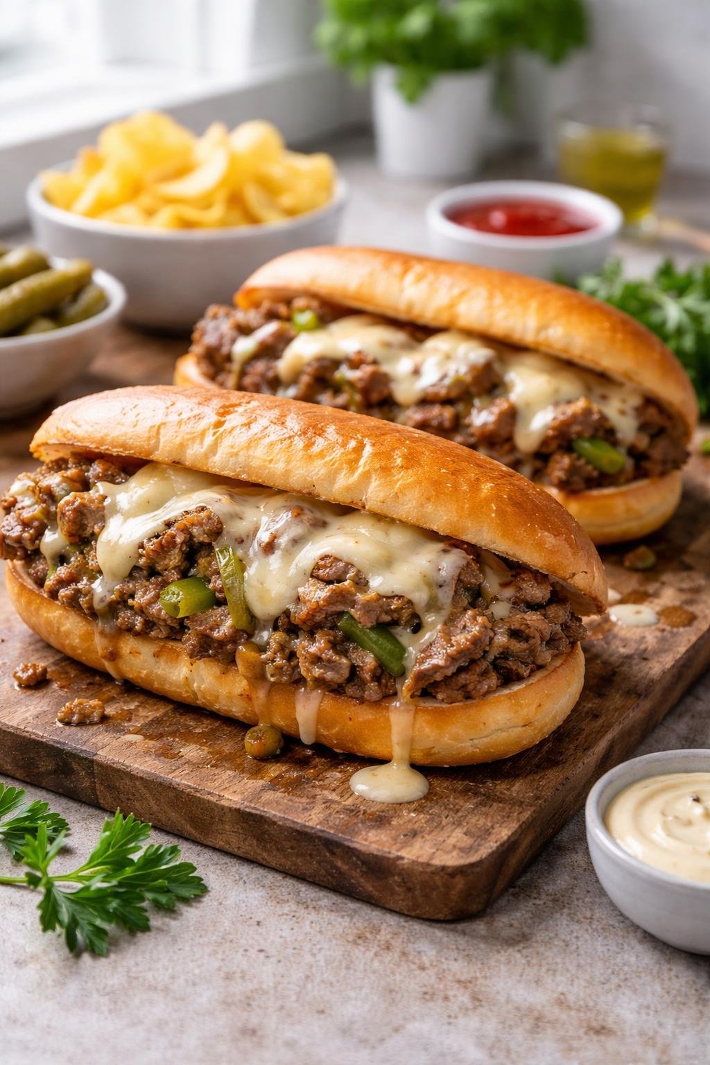 Gordon Ramsay Philly Cheesesteak Sloppy Joes Recipe