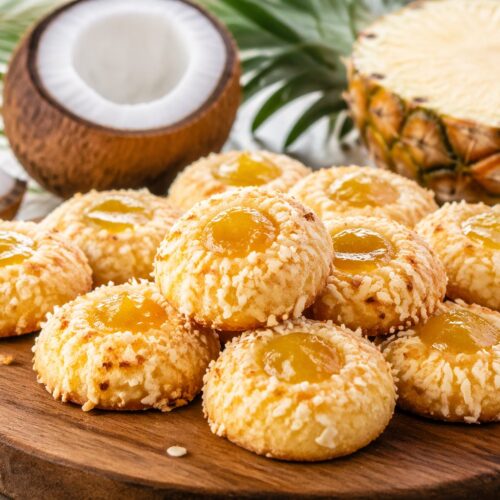 Hawaiian Pineapple Coconut Thumbprint Cookies Recipe