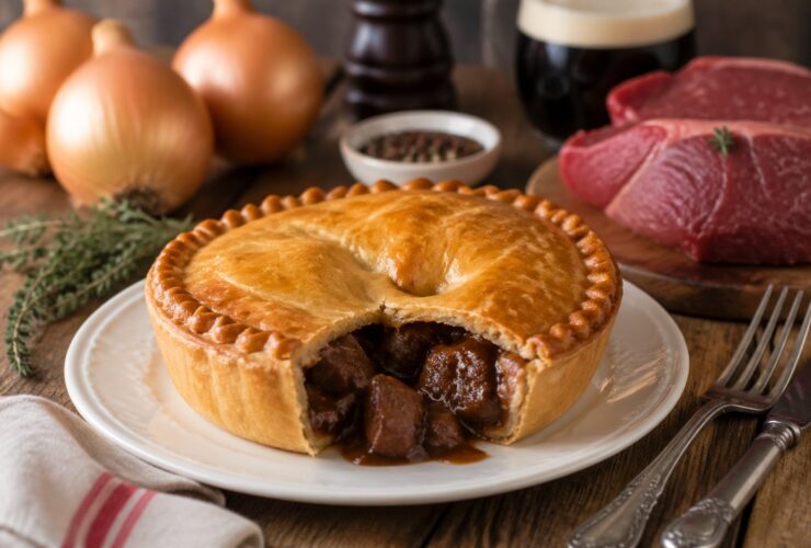 Classic British Steak and Onion Pie Recipe