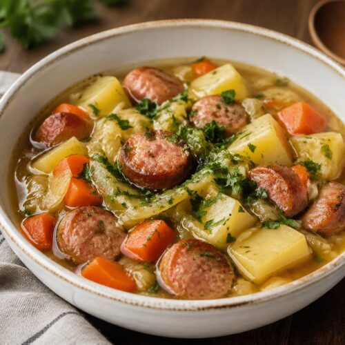 Irish Sausage & Cabbage Stew Recipe
