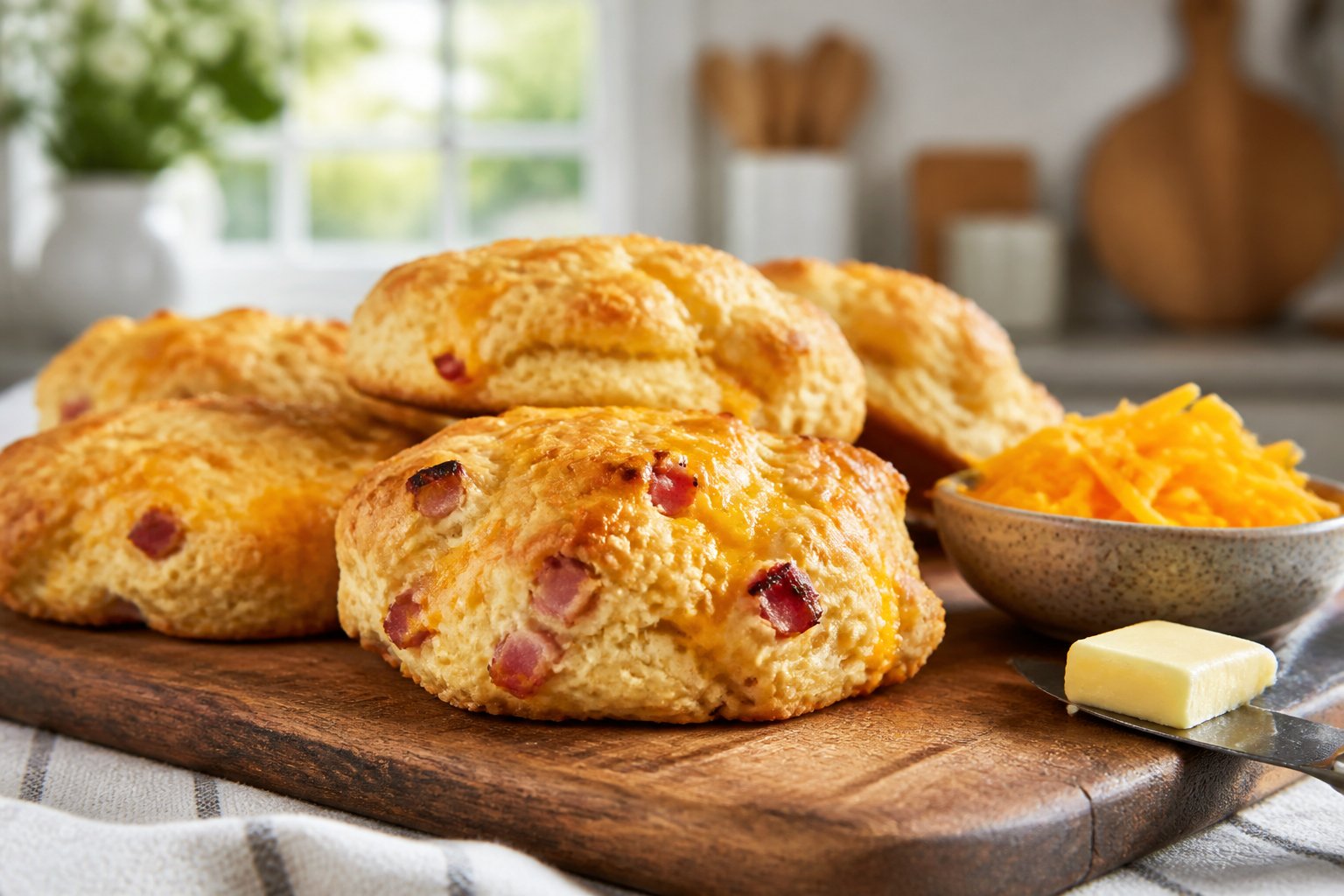Joanna Gaines Savory Ham and Cheddar Scones Recipe