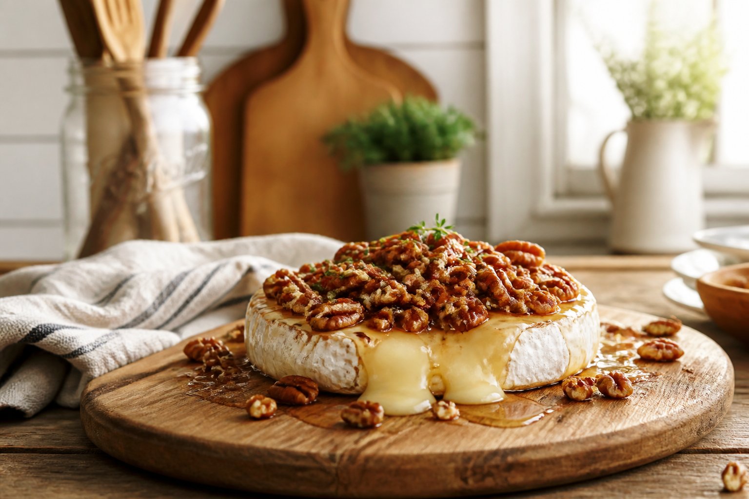 Joanna Gaines Baked Brie with Pecans Recipe